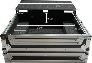 Caja dura de aleación de aluminio de alta calidad con placa de soporte para computadora portátil deslizante Estuche de vuelo de <span class=keywords><strong>DJ</strong></span> personalizable Compatible con <span class=keywords><strong>Roland</strong></span> <span class=keywords><strong>DJ</strong></span>-202 Nuevo - Product Image 5