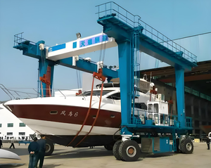 رافعة بحرية متنقلة جديدة مع ارتفاع 3 أمتار رافعة مطاطية لبناء نقل اليخت يتميز بمحرك أساسي - Product Image 1