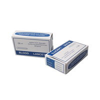 Lancettes sanguines jetables de type flocon en acier inoxydable stériles