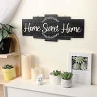 Home Sweet Home signe rustique en bois maison décoration murale grande ferme Plaque suspendus en bois signes chambre salon décor personnalisé
