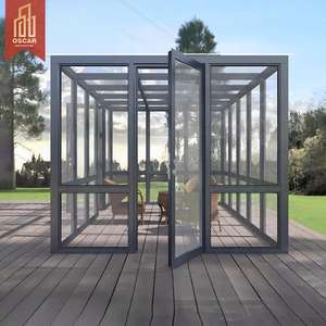 Solarium en verre trempé préfabriqué pour l'extérieur, design moderne, <span class=keywords><strong>prix</strong></span> bas, villa, hôtel, vérandas en verre, maisons en verre, solarium - Product Image 1