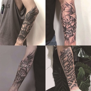 <span class=keywords><strong>Tatuaje</strong></span> Temporal de Papel con Diseño de Flor para <span class=keywords><strong>Hombre</strong></span>, Semipermanente, Resistente al Agua, Personalizado con Logotipo, para Antebrazo, Duración de 8 Días - Product Image 2