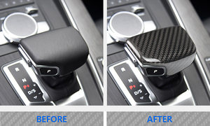 ES N-AD-063 de fibra de carbono del <span class=keywords><strong>Interior</strong></span> del coche pegatinas para <span class=keywords><strong>Audi</strong></span> A4L <span class=keywords><strong>A5</strong></span> Q5L Q7 de fibra de carbono de cambio de engranaje de mando de la cubierta - Product Image 2