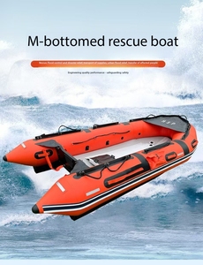 قارب قابل للنفخ عالي السرعة بطول 15 قدمًا (470 سم) مع أرضية ألومنيوم قابلة للطي، طوف نجاة فاخر - Product Image 6