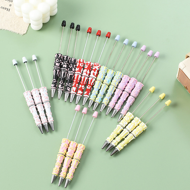 2025 Cute Hand-painted Ballpoint Pen DIY School Charm Beads Pen Kawaii Novelty Jewelry Decorative Charm Gift Ballpoint Pen