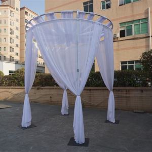 Kits de toile de fond robustes réglables de 3 m avec double cercle, support de toile de fond, tubes et draperies pour décorations de mariage - Product Image 3