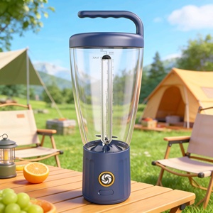 เครื่องปั่นสมูทตี้พกพาขนาด 1000 มล. ชาร์จผ่าน USB ไร้สาย เครื่องคั้นน้ำผลไม้ไฟฟ้า รุ่น 2026 พรีเมียม อุปกรณ์ครัวสำหรับใช้งานกลางแจ้ง - Product Image 1
