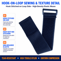Articles de sport Réglable Robuste Autobloquant Double Face En Nylon Collant Élastique Crochet et Boucle De Fixation Sangle Avec Boucle
