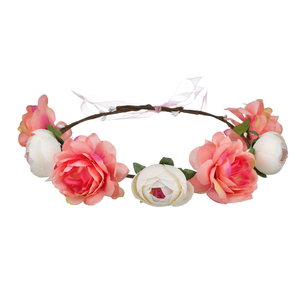<span class=keywords><strong>Couronne</strong></span> florale de Nouvel An 2020, bandeau de <span class=keywords><strong>fleurs</strong></span> tendance <span class=keywords><strong>pour</strong></span> les filles, accessoires de <span class=keywords><strong>cheveux</strong></span> de <span class=keywords><strong>couronne</strong></span>, fête élégante - Product Image 2