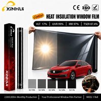 Film teinté nano-céramique pour vitres de voiture, 97 % de rejet infrarouge, 99 % de blocage UV, contrôle solaire, 2 mil, prêt à être expédié, vente en gros