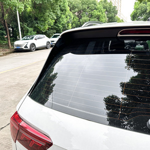Para VW <span class=keywords><strong>Tiguan</strong></span> MK2 2017 2018 2019 2020 2021 2022 2023 coche ventana trasera alerón lateral Canard Canards divisor pegatinas - Product Image 4