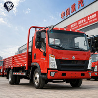 Camion de fret léger Sinotruk Howo 4x2 de haute qualité, 160 CV, plateau plat, caisse de chargement de 4,2 m, Euro 2 pour la livraison logistique urbaine