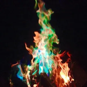 Mistik ateş sihirli Campfire renkli alevler toz renklendirici renk değiştirici Bon yangın değiştirme