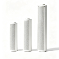 Enceinte colonne passive en aluminium mince pour système de sonorisation mural, haut-parleur de musique d'ambiance commercial intérieur/extérieur