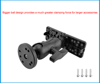 Support à bille pivotant à 360 degrés pour Kayak de mer, Base de montage électronique pour détecteur de poisson, GPS, plaque rotative pour bateau, support de carte GPS