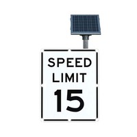 Meilleur prix étanche et durable en aluminium réduction de vitesse LED limite de vitesse 25 20 15 5 panneaux d'avertissement de trafic à énergie solaire