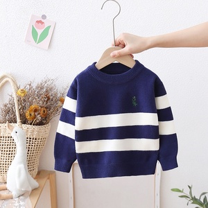<span class=keywords><strong>Pull</strong></span> en tricot rayé tendance pour enfants 2025 - <span class=keywords><strong>Pull</strong></span> <span class=keywords><strong>chaud</strong></span> unisexe pour bébé automne-hiver, haut à col rond pour garçons et filles - Product Image 5