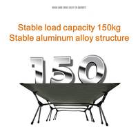 Lit de camping extérieur moderne en métal robuste, pliable, durable et confortable, en tissu Oxford 600D, à montage rapide et réglable, pour chambre et parc