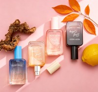 KOSY MOSY 30ml Parfum EDP pour femmes, senteurs fruitées, vanillées et florales, flacon carré dégradé, coffret cadeau, étiquette privée personnalisée