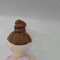 OEM ODM Poupée en peluche personnalisée pour filles, robe tutu rose à flocons de neige, jouet en peluche pour enfants