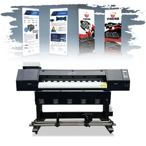 Vestuário Heat Transfer Printing Eco Solvent Printer Machine 1.3m Eco Solvent Canvas Printing Machine para indústria publicitária