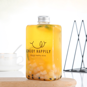 ขวดพลาสติกทรงกลมสำหรับเครื่องดื่ม ขนาด 16 ออนซ์ (500 มล.) พร้อมฝาปิด สำหรับน้ำผลไม้ มิลค์เชค ชานมไข่มุก  แบบกำหนดเองได้ - Product Image 6