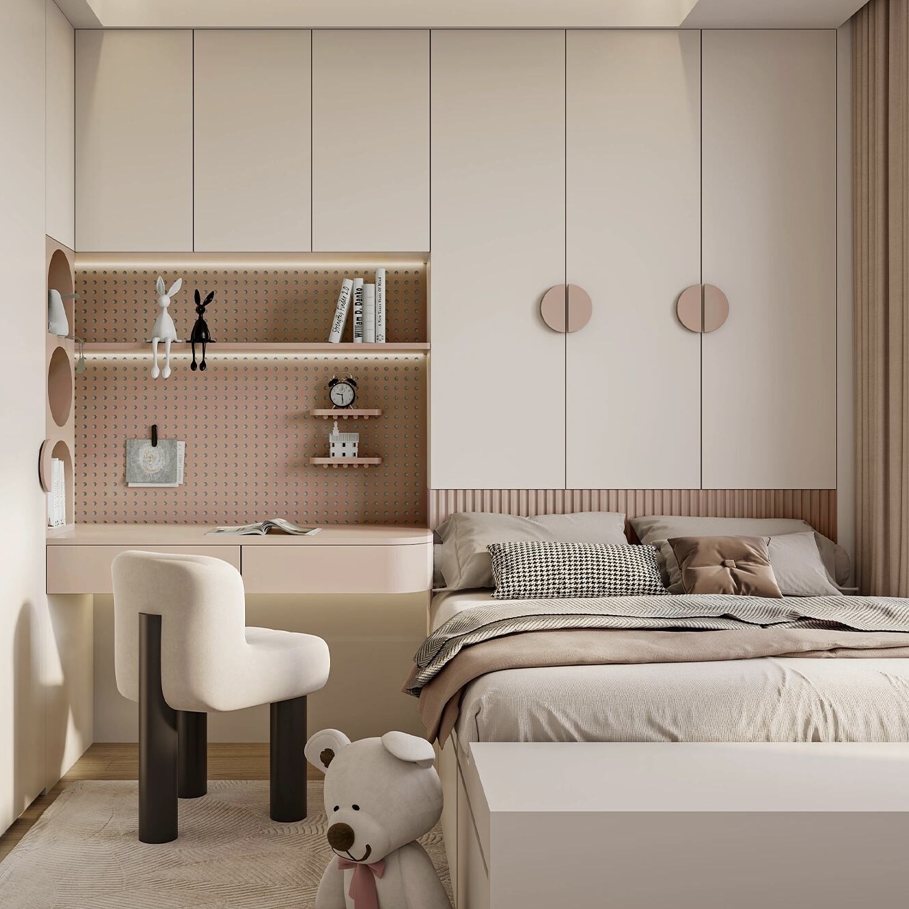 Small Bed Modern Space-Saving Design with Storage