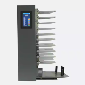 Machine automatique d'empilage de feuilles de papier à calendrier Prix des machines d'empilage 6 10 12 bacs A3 A4 Machine de collecte de livres - Product Image 3