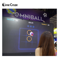 Écran interactif mural pour jeu de Rickleball, multi-joueurs, Omniball, basketball, tennis, volleyball, football, soccer