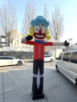 Gonflables publicitaires personnalisables par le fabricant, imprimés, à une seule jambe, design ondulé Joker, légers, faciles à installer