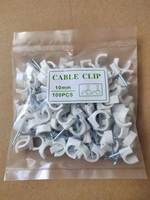 YS 2025 Promotion Clips de Câble Circulaires en Plastique 7mm 8mm 22mm Pas Chers pour Murs et Sols Faciles à Utiliser