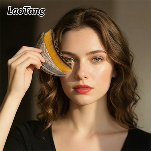 NOVO 2026 Escova <span class=keywords><strong>Facial</strong></span> Seca Vegana de Cerdas Macias com Cabo de Plástico - Ferramenta Portátil de Drenagem Linfática para Contorno e Escultura da Mandíbula - Product Image 1