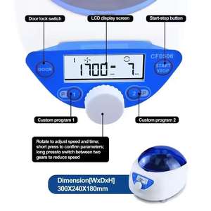 Centrífuga de Laboratório de Alta Velocidade com Função de Temporização - Product Image 2