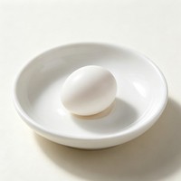 Assiette à sauce moderne en porcelaine blanche unie écologique pour accompagnement, petit plat à œufs, personnalisable avec logo pour restaurants et hôtels