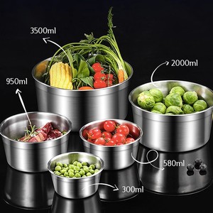 304 Stainless Steel Food <b>Storage</b> <b>Container</b> Round With Lid For Travel And Refrigerator Use - Product Image 2