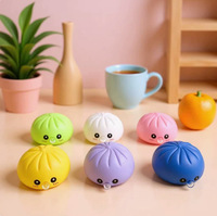 Jouet anti-stress mignon en forme de boulette de bao bao soufflante, extensible et compressible, pour enfants et adultes, idéal pour la fête