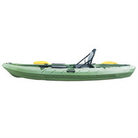 Kayak monoplace ITOO Trade Assurance 3,2 m (12 pi) gris et blanc, en plastique LLDPE écologique résistant à l'eau, garantie 3 ans