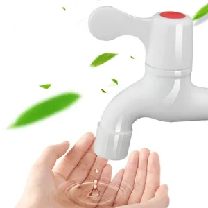 LESSO Atacado personalizável Durável único punho cozinha água torneiras branco pvc pequeno plástico faucet