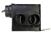 Ventilateur extracteur à conduit divisé 2 entrées 1 sortie - Faible bruit 42 dB, système d'air frais encastré au plafond pour usage domestique, commercial et hôtelier