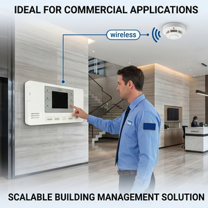 OEM Factory EN54-2 EN54-4 Certified Addressable <b>Wireless</b> Fire <b>Alarm</b> Control Panel with 4 Zones and 256 Points - Product Image 4