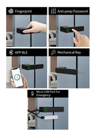 OYO Style classique Serrure de porte intelligente à empreinte digitale Carte de contrôle par application Wifi Clé de mot de passe Serrure de sécurité numérique à empreinte digitale