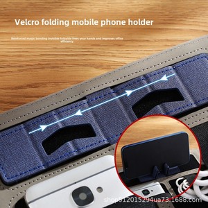 Индивидуальный логотип бренда A4 Многофункциональная Кожаная Папка для встреч записи продаж записные книжки для переговоров - Product Image 3