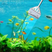 Ama-zon Offre Spéciale Grattoir à algues Kit d'outils de nettoyage pour aquarium Ensemble de pinces à épiler longues en acier inoxydable Spatule à ciseaux