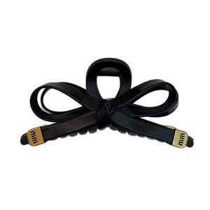 Pince à Cheveux Nœud Papillon Noir Élégante, Design de Niche Populaire, Vente Chaude 2026, Luxe Léger, Bijou de Mode pour Femme - Product Image 6
