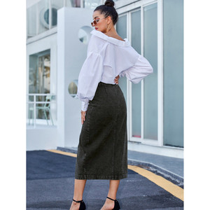 Gonna midi in denim - Product Image 2