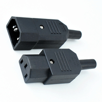 Câble d'alimentation AC C13/C14, prise combinée et paire de fiches pour connecteur de prise