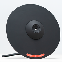 Cymbale électronique double zone noire CY-12H B de 12 pouces, Hi-Hat et Crash 2-en-1, en silicone de haute qualité, 1,2 kg, pour kits de batterie électronique
