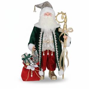 Figurine <span class=keywords><strong>de</strong></span> Père Noël en feutre vintage personnalisée pour la ferme - Product Image 3