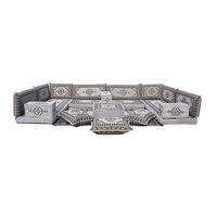 Ensemble de canapés modulaires arabes personnalisables, style turc, gain de place, pour balcon, patio, chambre d'amis