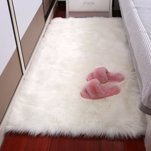 Tappeto moderno rettangolo di feltro di tela di spessore a pelo lungo di nuovo da comodino camera da letto di lana di agnello tappeto <span class=keywords><strong>tappeti</strong></span> e <span class=keywords><strong>tappeti</strong></span> di pelliccia del faux - Product Image 4